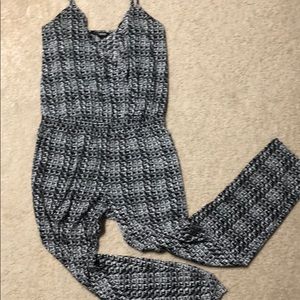 Express black white jumpsuit